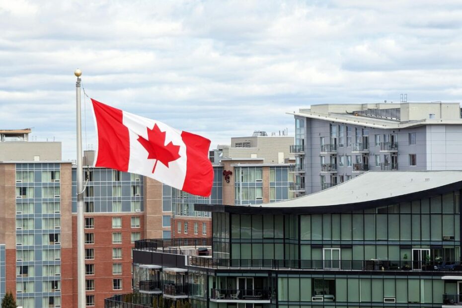 Imagem de bandeira canadense para ilustrar conteúdo sobre tradução juramentada para intercâmbio no Canadá